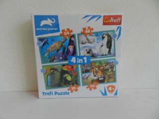 Obrázek z Puzzle 4v1 Planeta zvířat 28,5x20,5cm v krabici  